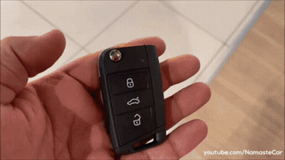 Person Holding Car Key With YouTube NamasteCar GIF