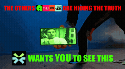 Person Holding Cell Phone Saying Others Hide Truth GIF