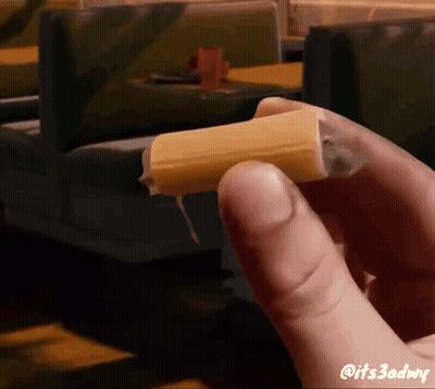 Person Holding Cheese With Hashtag @Its3adwwy GIF