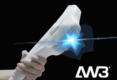 Person Holding Device With AW3 GIF
