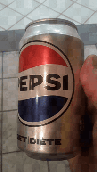 Person Holding Diet Pepsi Can GIF