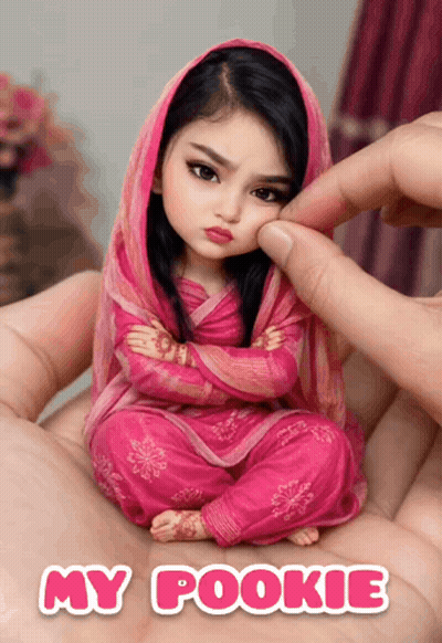 Person Holding Doll Saying My Pookie GIF
