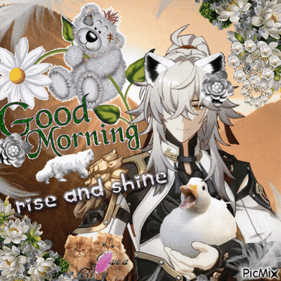 Person Holding Duck Saying Good Morning Rise And Shine GIF