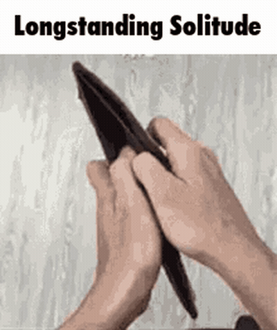 Person Holding Empty Wallet Longstanding Solitude GIF