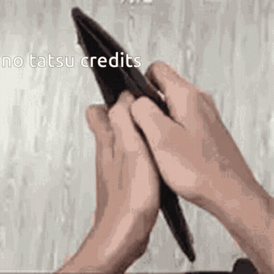 Person Holding Empty Wallet Saying No Tatsu Credits GIF