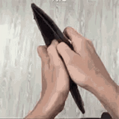 Person Holding Empty Wallet GIF