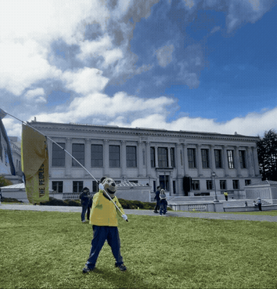 Person Holding Flag Saying The People GIF