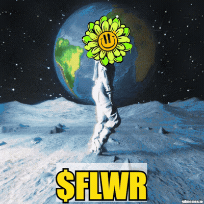 Person Holding Flower In Front Of Earth GIF