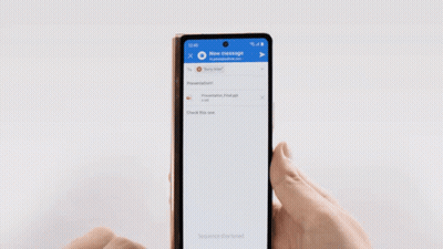 Person Holding Folded Cell Phone GIF