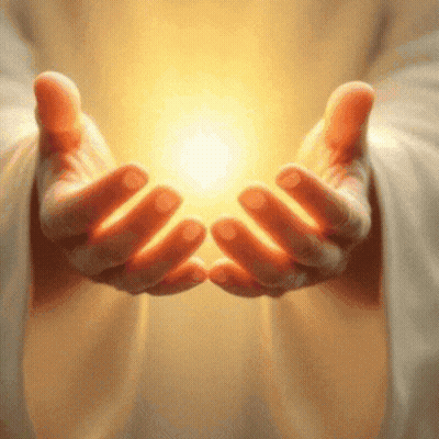 Person Holding Glowing Object GIF