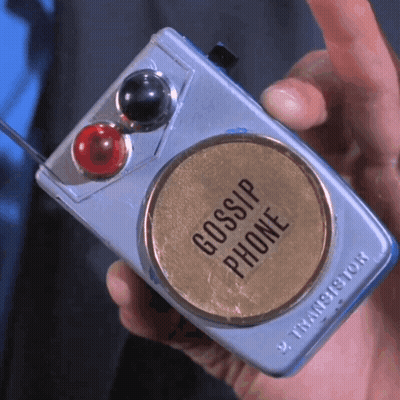 Person Holding Gossip Phone GIF