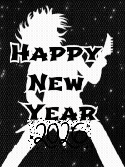 Person Holding Guitar Happy New Year 2016 GIF