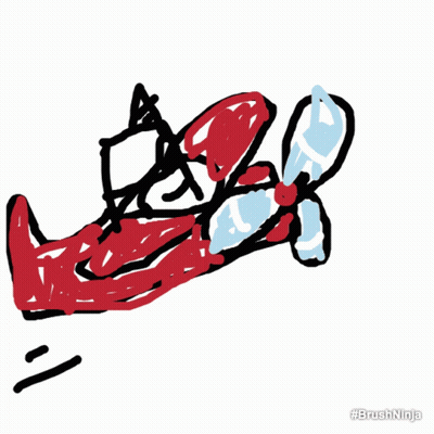 Person Holding Gun #BrushNinja GIF