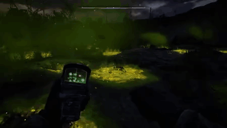 Person Holding Gun In Field GIF