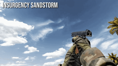 Persona sosteniendo pistola Insurgency Sandstorm GIF