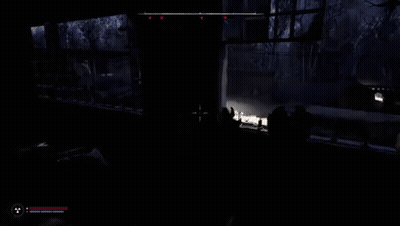 Person Holding Gun Looking Out Window GIF