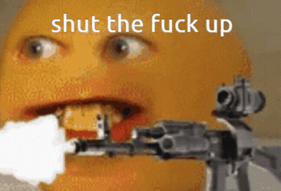 Person Holding Gun Saying Shut The Fuck Up GIF