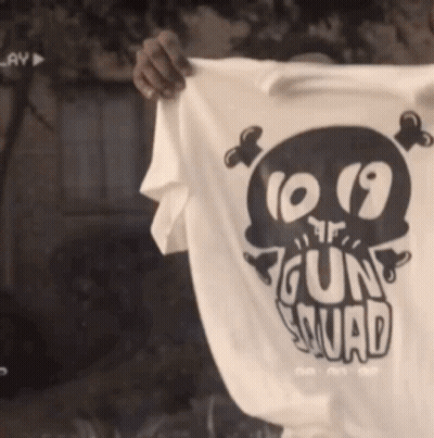 Person Holding Gun Squad T-Shirt GIF