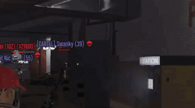 Person Holding Gun With Cartel K GIF