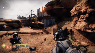 Person Holding Gun With Number 11 GIF