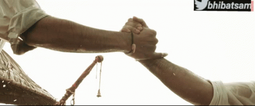 Person Holding Hand With Twitter Logo GIF