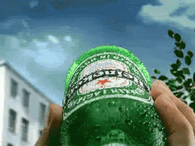 Person Holding Heineken Bottle GIF