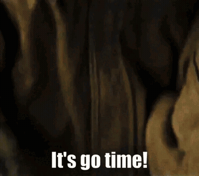 Person Holding Helmet Saying It's Go Time! GIF