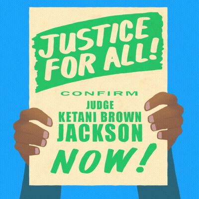 Person Holding Justice For All Sign GIF