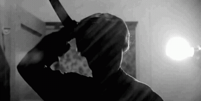 Person Holding Knife To Head GIF