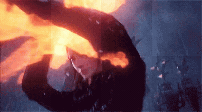 Person Holding Large Fireball GIF