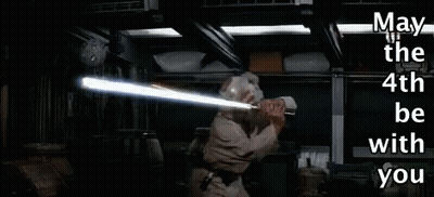 Person Holding Light Saber May The 4Th GIF