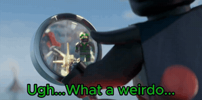 Person Holding Magnifying Glass Ugh What A Weirdo GIF