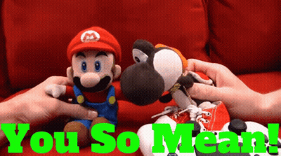 Person Holding Mario And Yoshi Stuffed Toys GIF