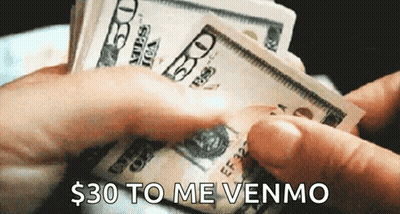 Person Holding Money With $30 Venmo GIF