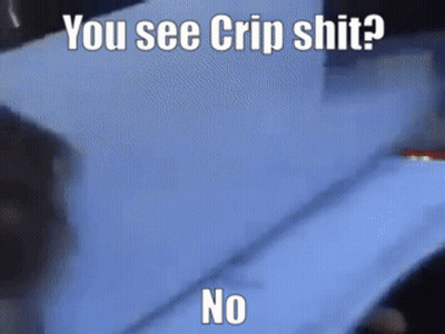 Person Holding Paper Saying You See Crip Shit GIF