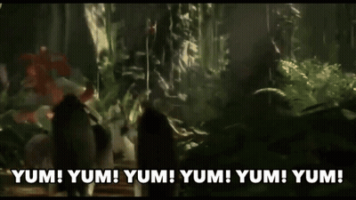 Person Holding Paper Saying Yum Yum Yum Yum GIF