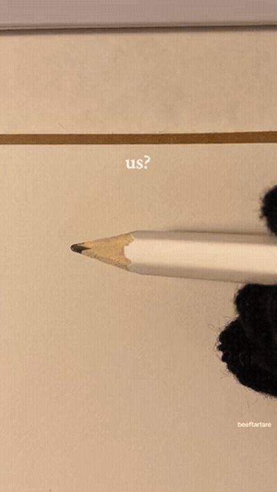 Person Holding Pencil In Front Of Us Drawing GIF