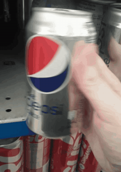 Person Holding Pepsi Can GIF
