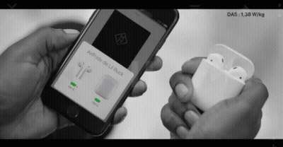 Person Holding Phone Saying Airpods De Lil Buck GIF