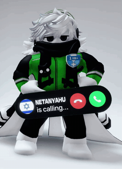 Person Holding Phone Saying Netanyahu Is Calling GIF