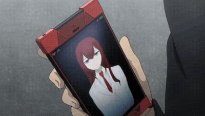 Person Holding Phone With Woman Photo GIF