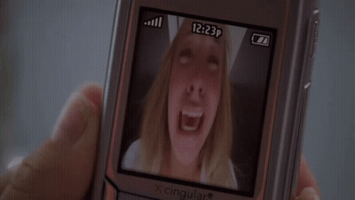 Person Holding Phone With Woman Picture GIF