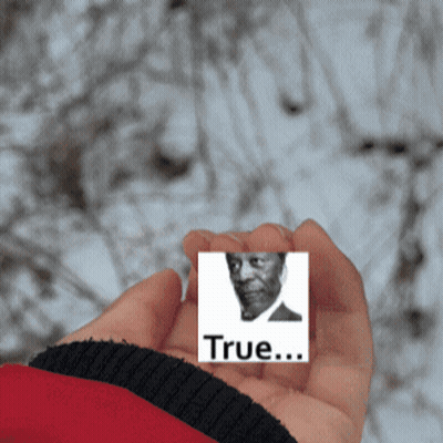 Person Holding Picture Of Man Saying True GIF