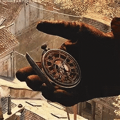 Person Holding Pocket Watch Lionheart GIF