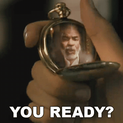 Person Holding Pocket Watch Saying You Ready GIF