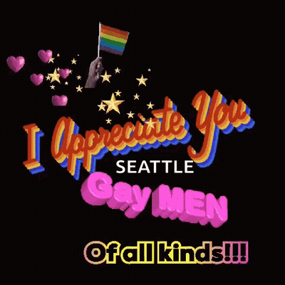 Person Holding Rainbow Flag I Appreciate You Seattle Gay Men Of All Kinds GIF