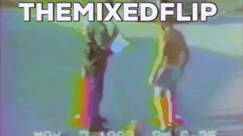 Person Holding Rainbow Flag Themixedflip GIF