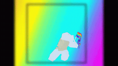 Person Holding Rainbow Flag
