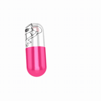 Person Holding Rainbow Flags GIF