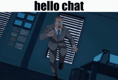 Person Holding Red Gun Saying Hello Chat GIF